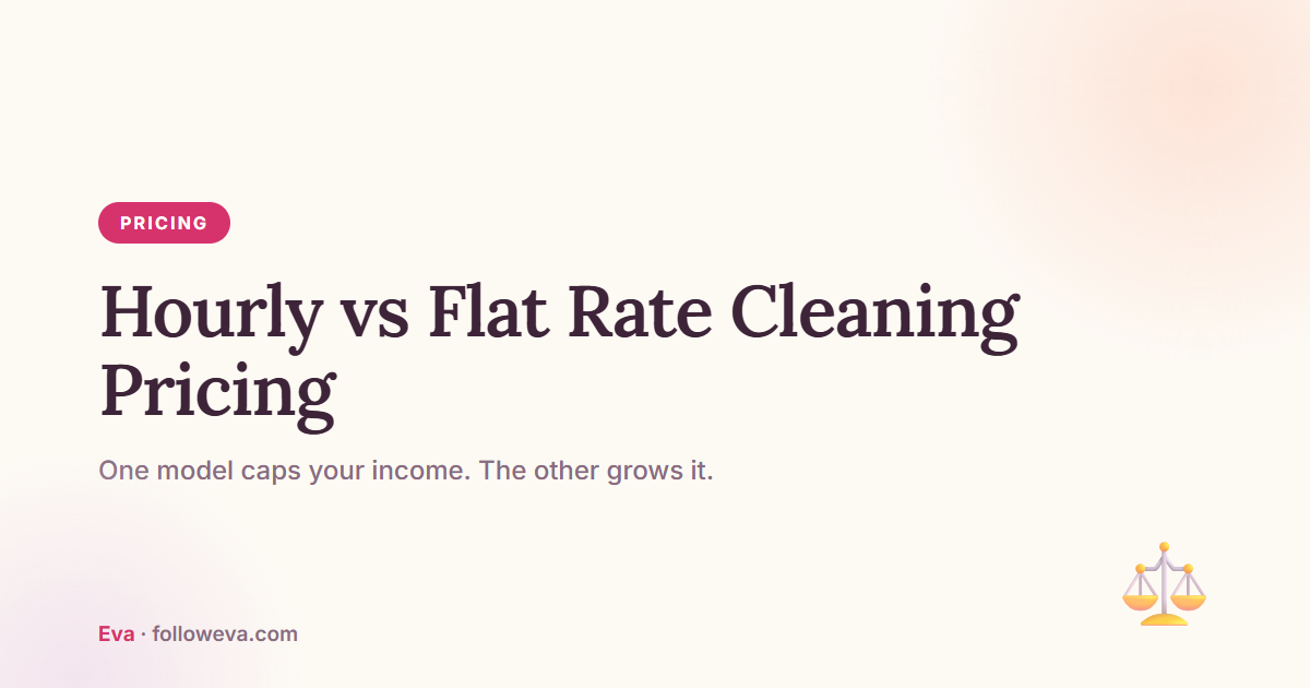 Hourly vs flat rate cleaning pricing: which wins in 2026