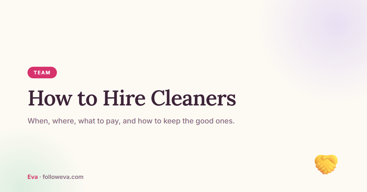 How to hire cleaners for your cleaning business